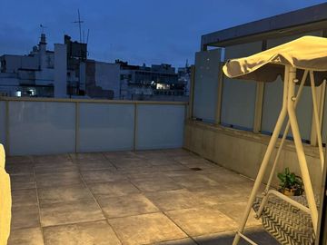 1 ambiente con gran balcon terrazas en Edificio HOM con PISCINA / GYM / SEGURIDAD 24hs