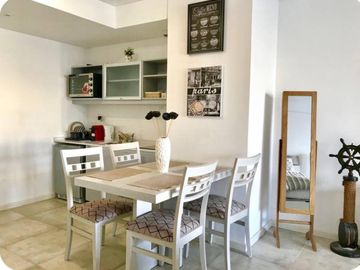1 ambiente con gran balcon terrazas en Edificio HOM con PISCINA / GYM / SEGURIDAD 24hs
