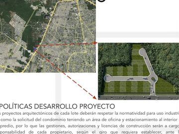 Venta de dos lotes  juntos  dentro de parque industrial en periférico poniente