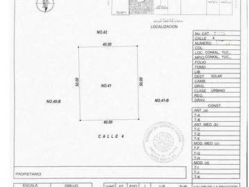 Terreno de 2,000 m2 en Conkal