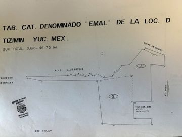 Terreno de 1,385 Hectareas en Tizimín