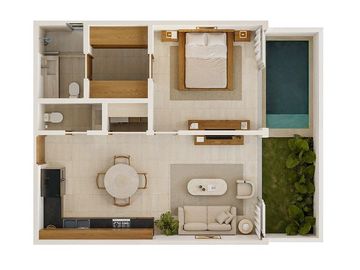 Departamento(Mod. A) en Venta en Santé Paseo Norte, Santa Gertrudis Copó