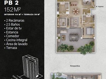 Departamento nuevo en Warhol Providencia