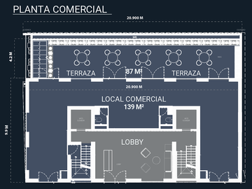 Local Comercial en Renta con Terraza y Bodega en Roma Norte | 253 m² – Chiapas 2