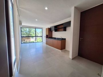 DEPARTAMENTO EN RENTA EQUIPADO Y CON TERRAZA EN PRIVADA MERIDA YUCATAN