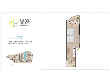 Loft en Venta con Vista Frontal al Mar | Pozos Colorados