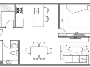 VENTA a estrenar mono 55m Belgrano/amenities
