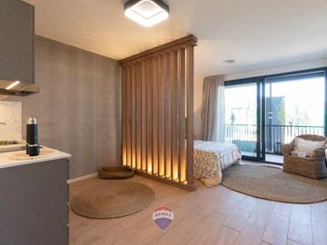 Vende Monoambiente Brickell Remeros balcón, pileta