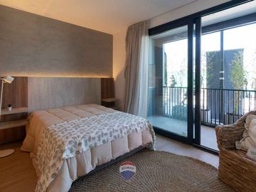 Vende Monoambiente Brickell Remeros balcón, pileta