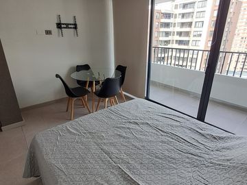 ARRIENDO ESTUDIO AMOBLADO METRO VICENTE VALDÉS ESTAC Y BOD