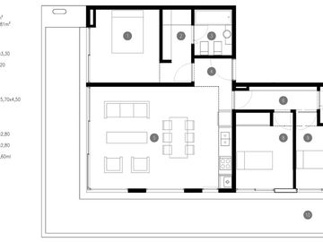 Venta depto 4amb piso balc terraza vista imponente