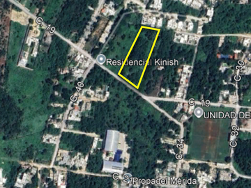 Terreno de 5,675 m2 en Cholul