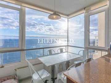 Edmundo Eluchans. Reñaca. Exclusivo departamento con Vista insuperable.