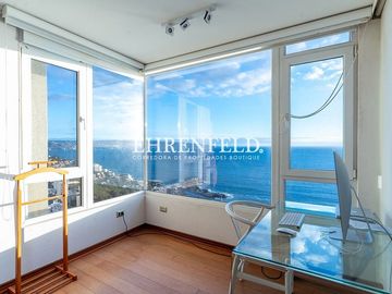 Edmundo Eluchans. Reñaca. Exclusivo departamento con Vista insuperable.