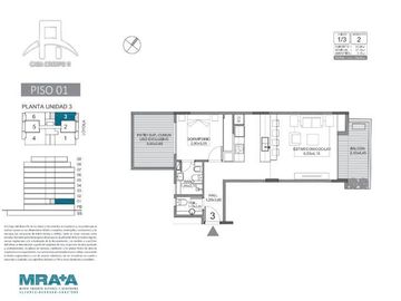 2 AMBIENTES / VENTA / VILLA CRESPO EN POZO