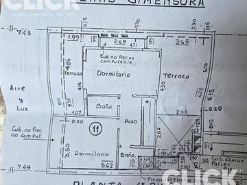 Venta de Departamento 3 ambientes en Duplex Villa Crespo