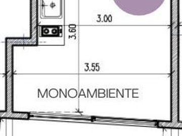 Amplio Monoambiente con TERRAZA Propia!!!