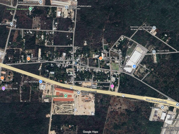 TERRENO EN VENTA EN MÉRIDA YUCATÁN EN TEYA KANASÍN A UN LADO DEL TREN MAYA
