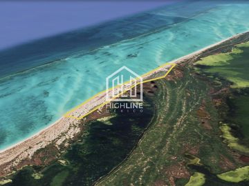 Terreno frente al mar en isla blanca cancun 46 hectáreas frente a laguna y playa privada