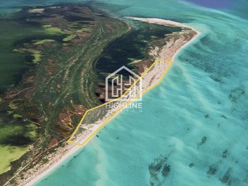 Terreno frente al mar en isla blanca cancun 46 hectáreas frente a laguna y playa privada