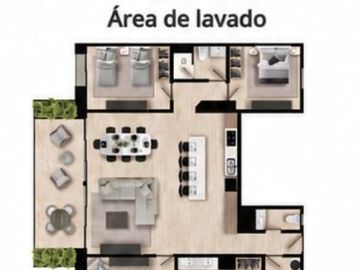 Renta Departamento Supermanzana 11 Hodela Acanceh Cancún