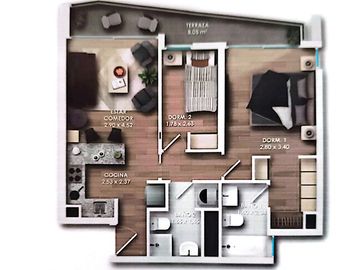 DEPARTAMENTO EN ARRIENDO, CON ESTACIONAMIENTO, LA FLORIDA