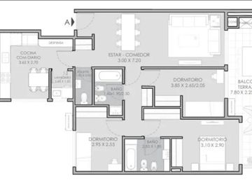 Departamento en venta en Villa Urquiza