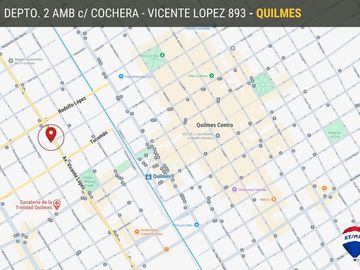VENTA DEPTO 2 AMB C/COCHERA A ESTRENAR EN QUILMES