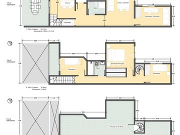 VENTA SEMIPISO Triplex 5 Amb + terraza -BELGRANO