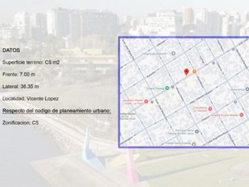 VENTA LOTE FLORIDA VICENTE LOPEZ PARA DESARROLLO