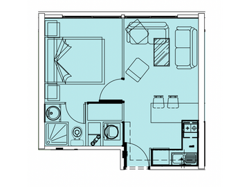 VENTA DEPTO 1D+1B, METRO LAS REJAS