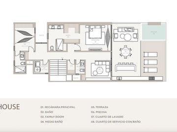 ÚLTIMO Penthouse 1 en Venta en Boyante Luxury Beachfront