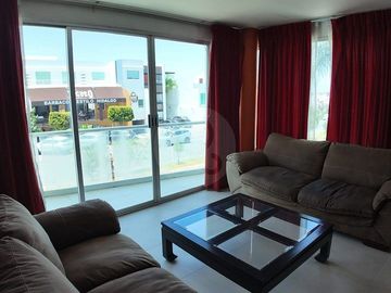 Departamento Amueblado y Equipado en Renta | Milenio III | 120 m², Área de TV y