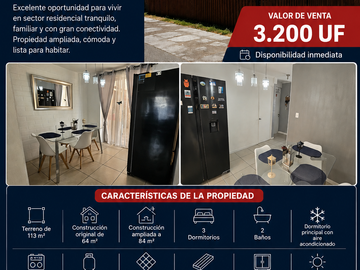 VENTA CASA 3HAB 2BA LAMPA