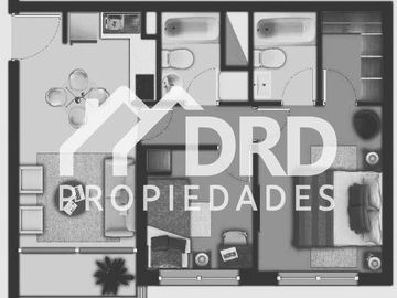 DEPTO ARRIENDO 2D2B SIN AVAL SEMI AMOBLADO METRO