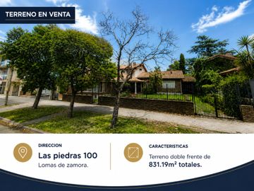TERRENO EN VENTA DOBLE FRENTE LOMAS DE ZAMORA