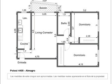 Venta dep. 3 amb Almagro, c/balc y coch. c/renta