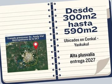 Terreno en venta en Veracruz de alta plusvalía en Yaxkukul, Merida.