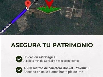 Terreno en venta en Veracruz de alta plusvalía en Yaxkukul, Merida.