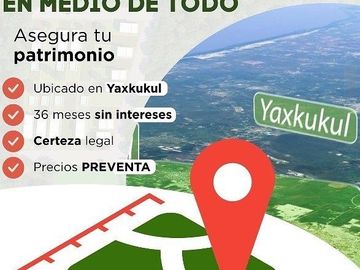 Terreno en venta en Veracruz de alta plusvalía en Yaxkukul, Merida.