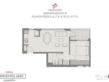 VENTA - DEPARTAMENTO 2 AMBIENTES - BALCON - PILETA - SUM - PARRILLA - VILLA CRESPO
