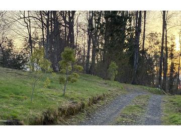 Terreno con galpón, 2 cabañas y vista al volcán