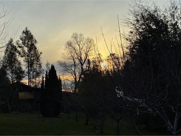 Terreno con galpón, 2 cabañas y vista al volcán