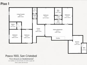 San Cristobal hermoso PH de 5 ambientes + escritorio/oficina + quincho, vivienda o uso profesional