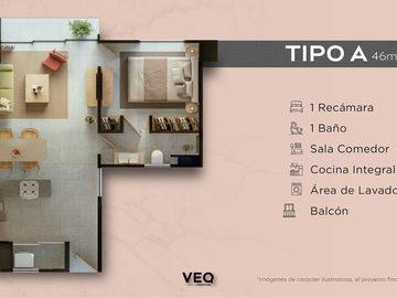 Departamento en PREVENTA · Colonia Moderna
