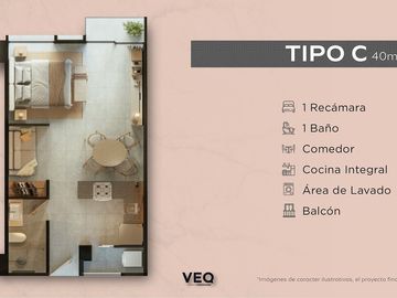 Departamento en PREVENTA · Colonia Moderna