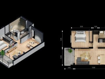 VENTA DE DEPTO 1 DORMITORIO MACROCENTRO EN POZO