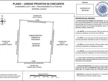 Terreno en La Toscana, Zona Valle Real