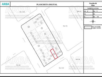 Terreno de 306m2 en Venta cercano a comercios, colegios, barrios cerrados en Presidente Derqui