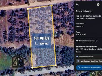Parcela en venta en San Carlos, orilla de asfalto.
